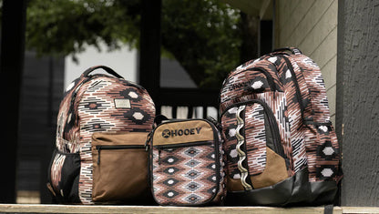 BP074TNBK Ox Hooey Backpack Taupe/Blk Aztec