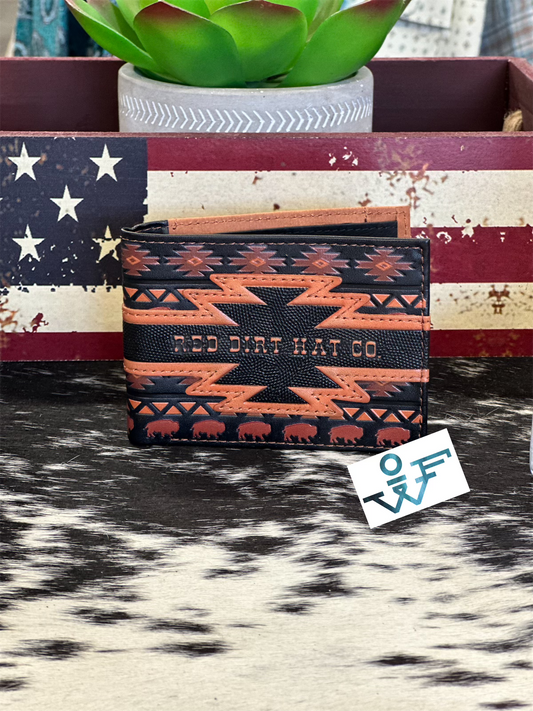 24068881W5 Red Dirt Bifold Blk/Aztec