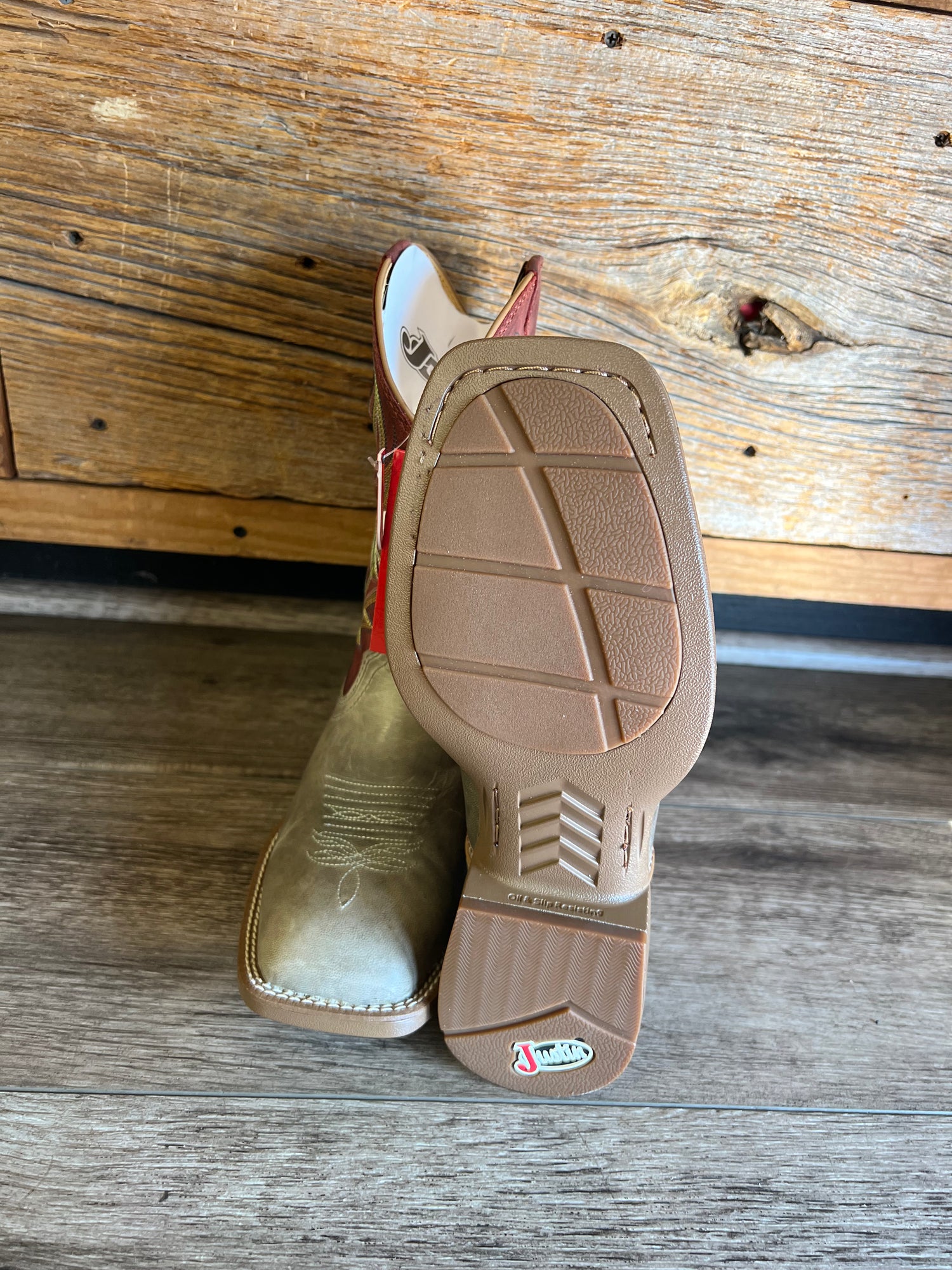 UN7152 Justin Men flex Tan boots