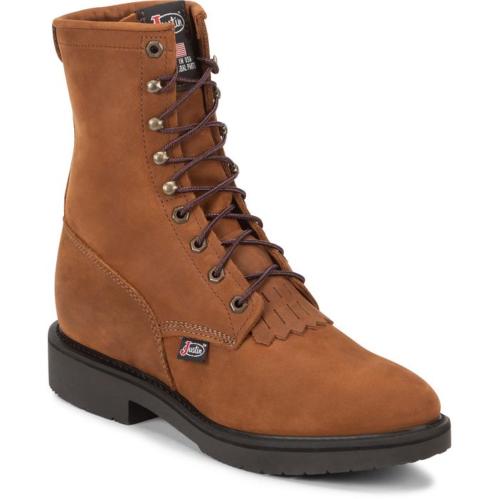 760 Justin Conductor Lace Up Boot
