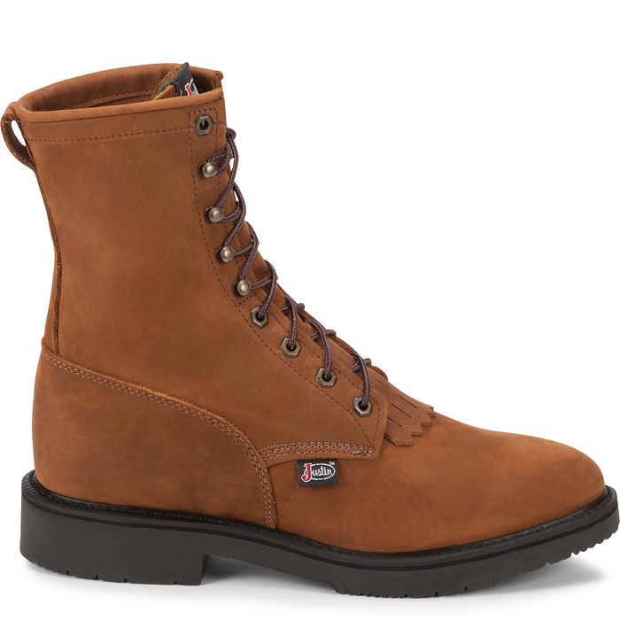 760 Justin Conductor Lace Up Boot