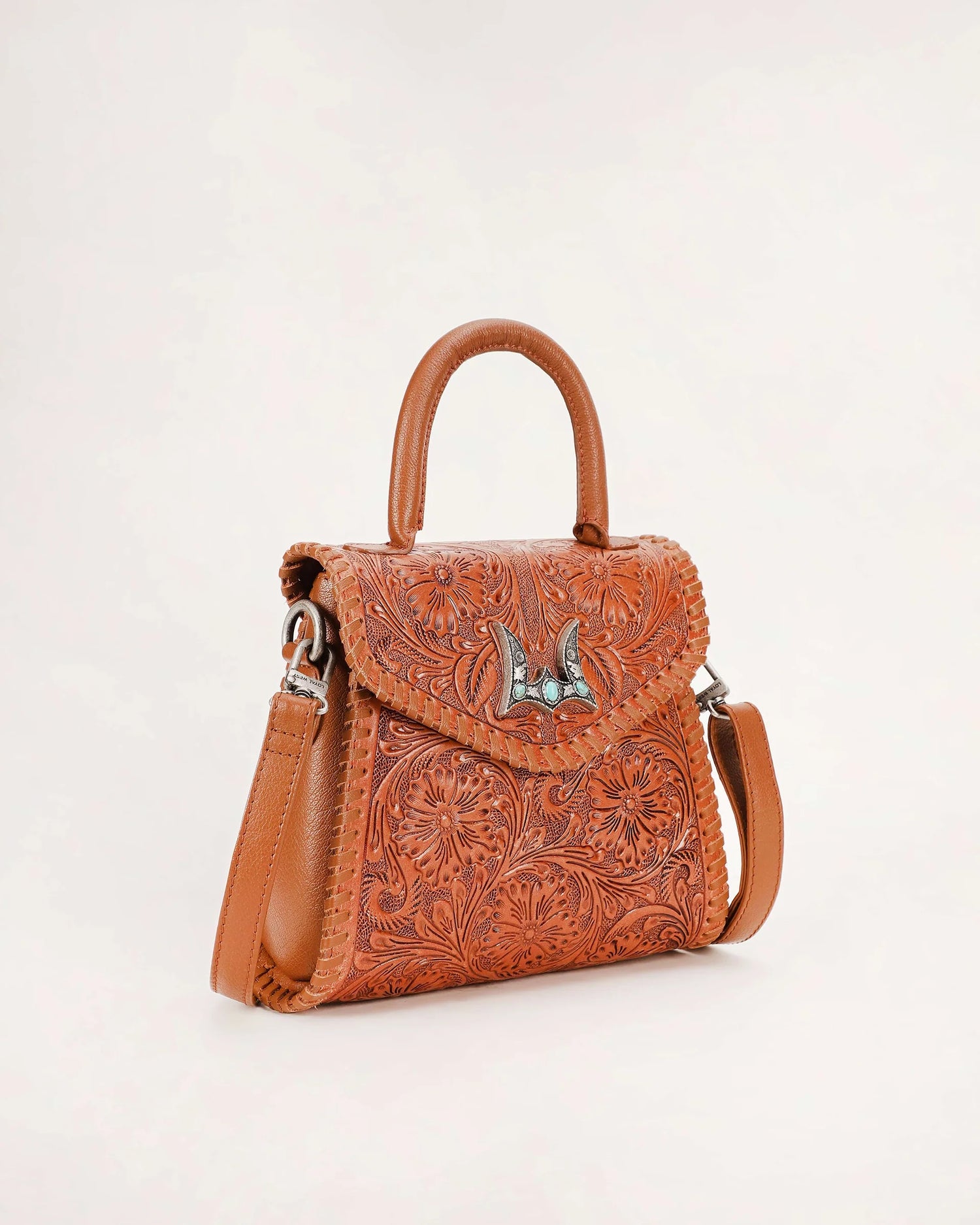 LW-SS25-035-SB Leon Mini Handle Purse - Brown