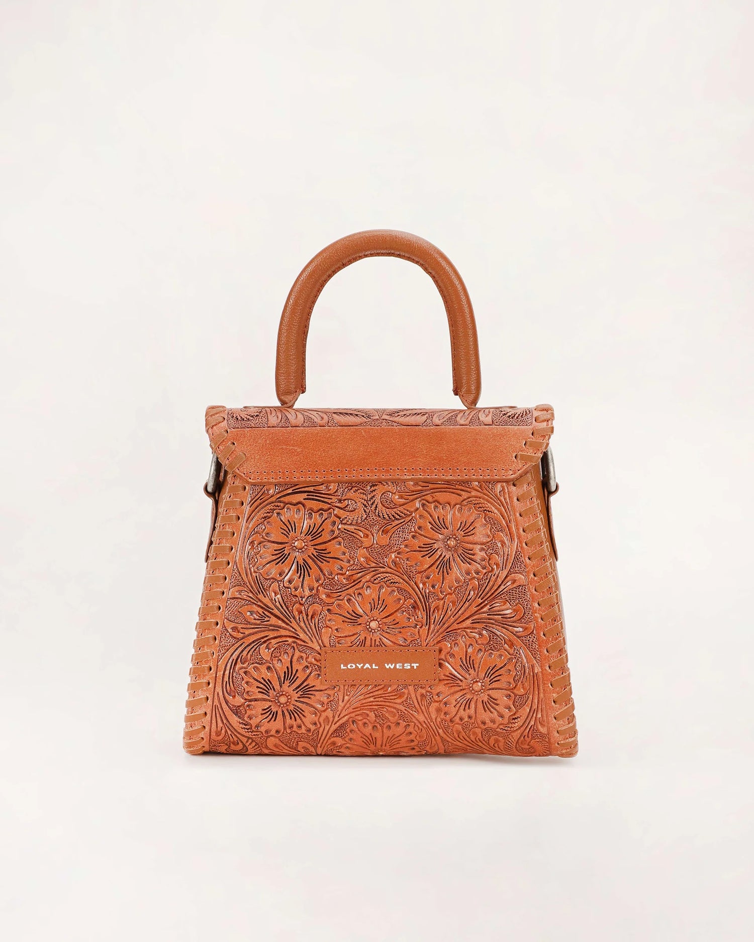 LW-SS25-035-SB Leon Mini Handle Purse - Brown