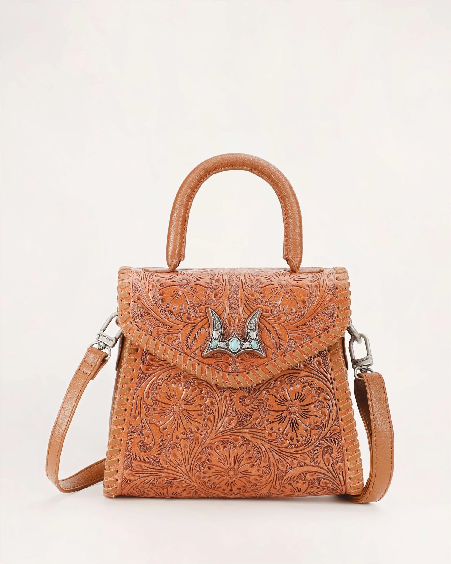 LW-SS25-035-SB Leon Mini Handle Purse - Brown