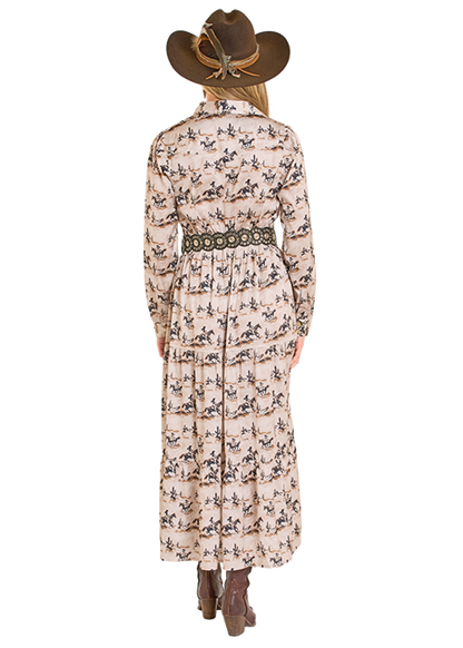 LWD2R07910 WMS LS Maxi Dress