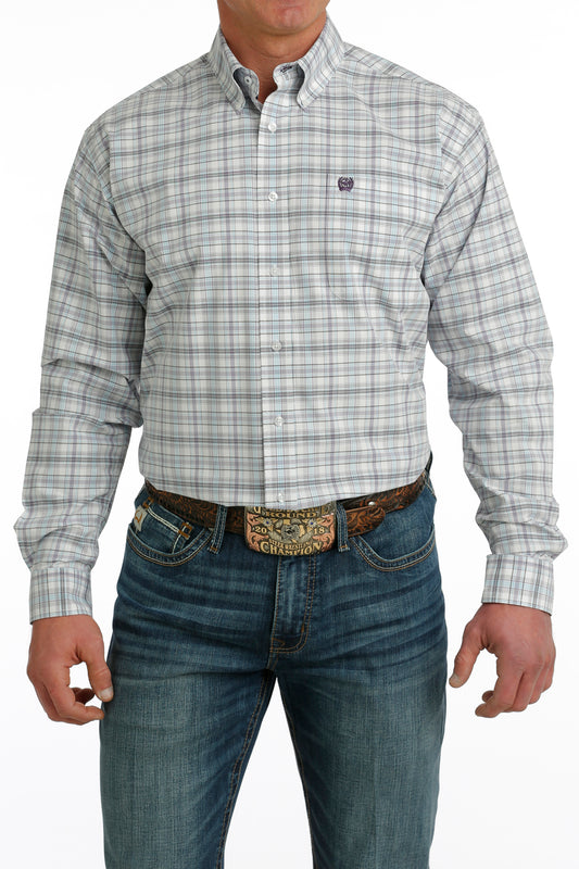 MTW1105733 MNS L/S Plaid Cinch