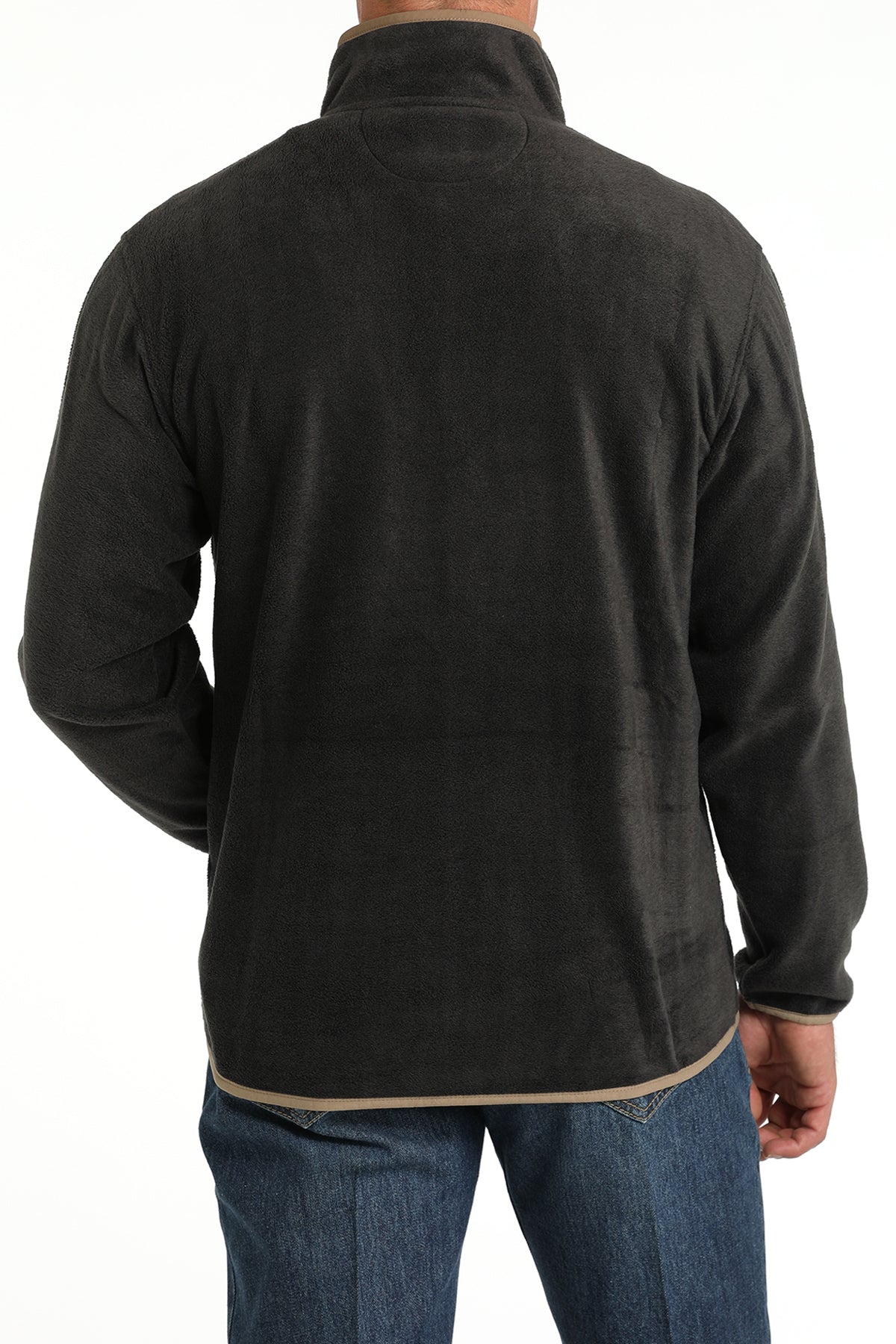 MWK1912001 Men's Fleece Pullover Charcoal Aztec