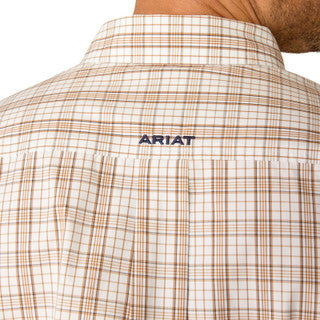 10054743 ARIAT PRO JASE LIGHT BROWN PLAID - MENS SHIRT