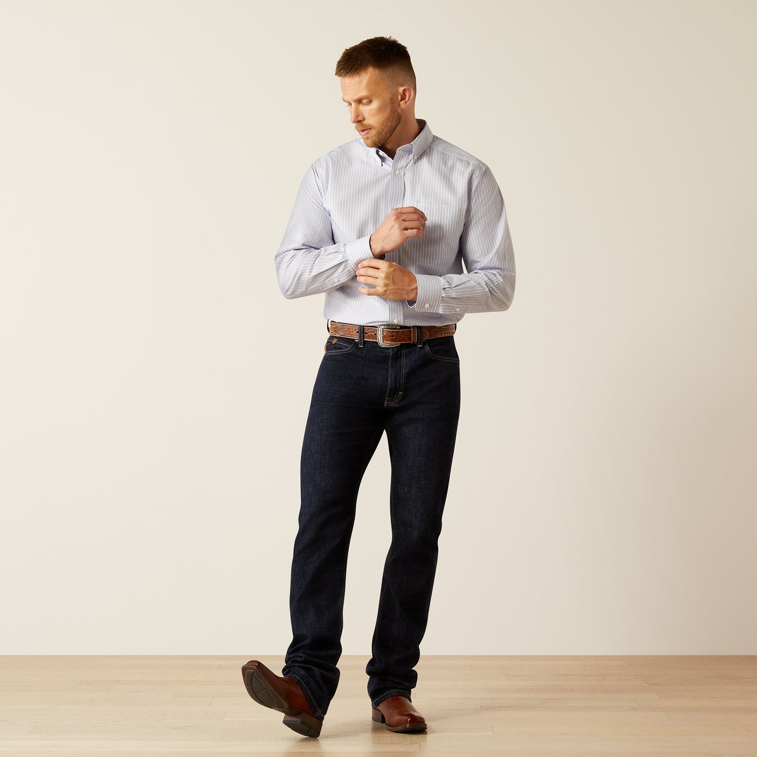 10058956 MNS Wrinkle Free Don Blue