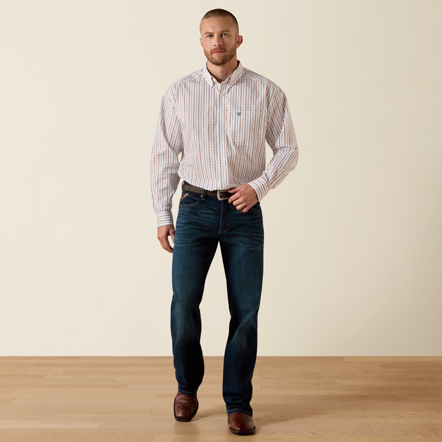 10071751 MNS Ariat Wrinkle Free Augustine Shirt
