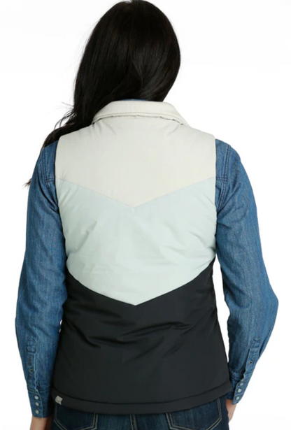 Cruel Women's Puffer Vest COLOR BLOCK - OLD FORT WESTERN