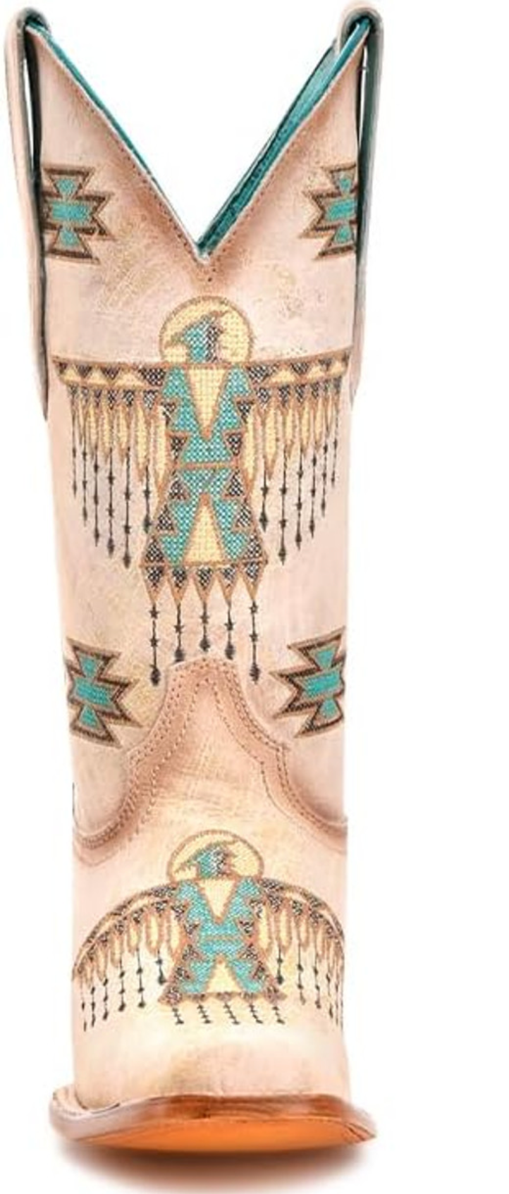 Z5219 WMS Corral White-Turq Embroidery