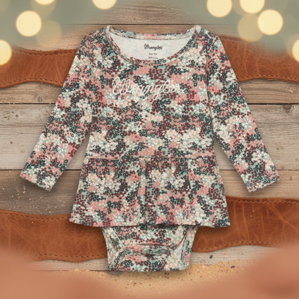 112353058 - Wrangler® Baby Girl Bodysuit with Skirt