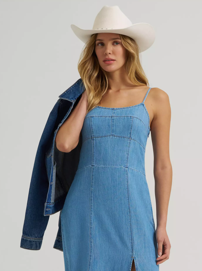 112375237 WMS Denim Maxi Dress by Wrangler