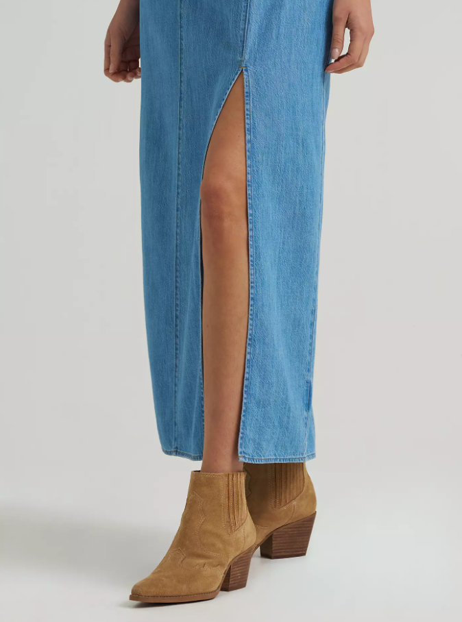 112375237 WMS Denim Maxi Dress by Wrangler