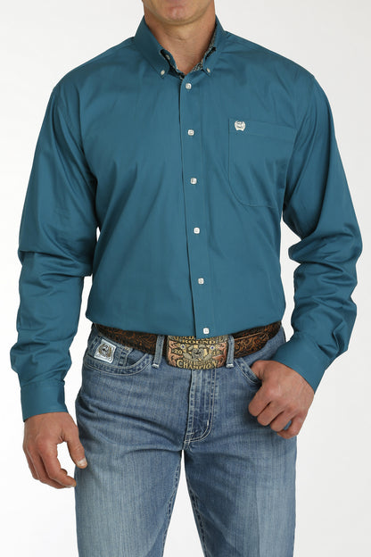 MTW1105777 Cinch Men's L/S Solid Teal