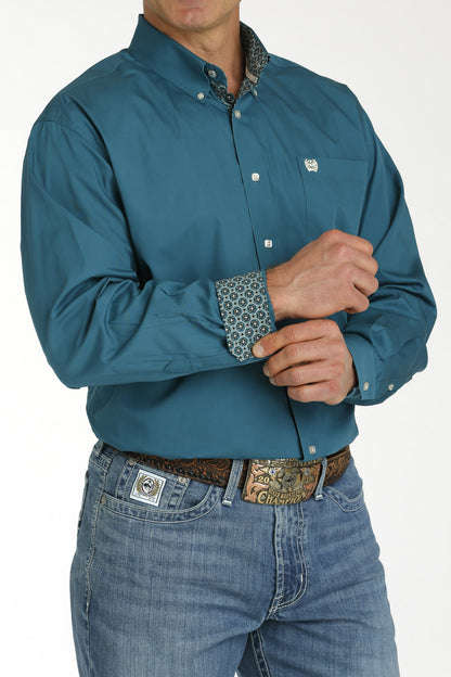 MTW1105777 Cinch Men's L/S Solid Teal