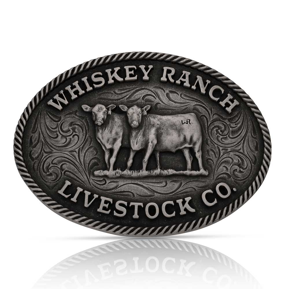 A1070WR Livestock Co. Whiskey Ranch Buckle