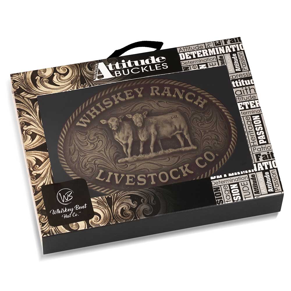 A1070WR Livestock Co. Whiskey Ranch Buckle
