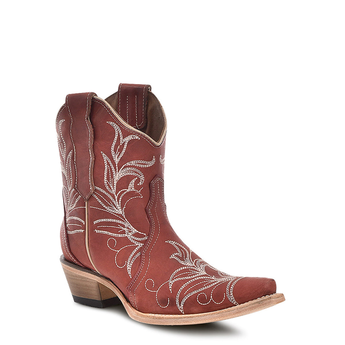 L6124 WMS Red Ankle Embroidery Boot