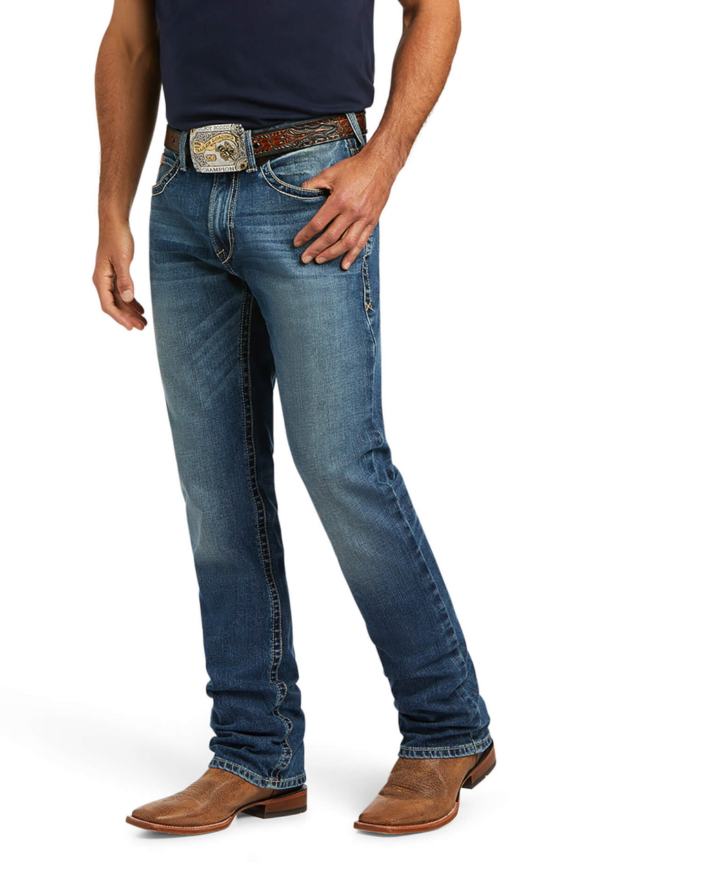 M2 Traditional Relaxed Stretch Wilson Stackable Boot Cut Jean - OLD FORT WESTERN