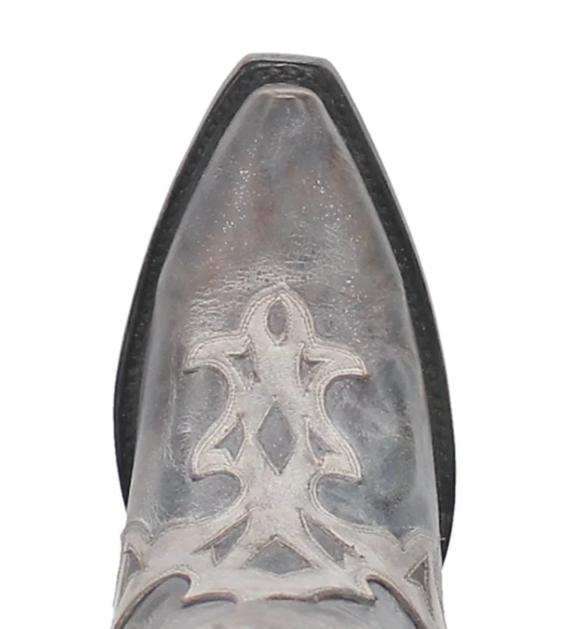 Dan Post Ladies 13" Ameya Grey Metallic With Fringe Western Boots - OLD FORT WESTERN