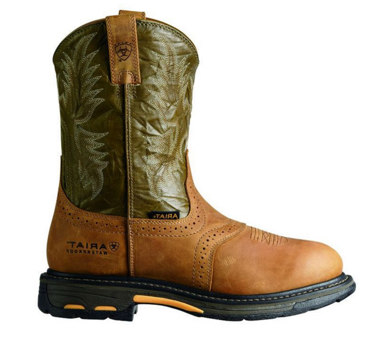 Workhog Waterproof Composite Toe Ariat Mens Work Boots - OLD FORT WESTERN
