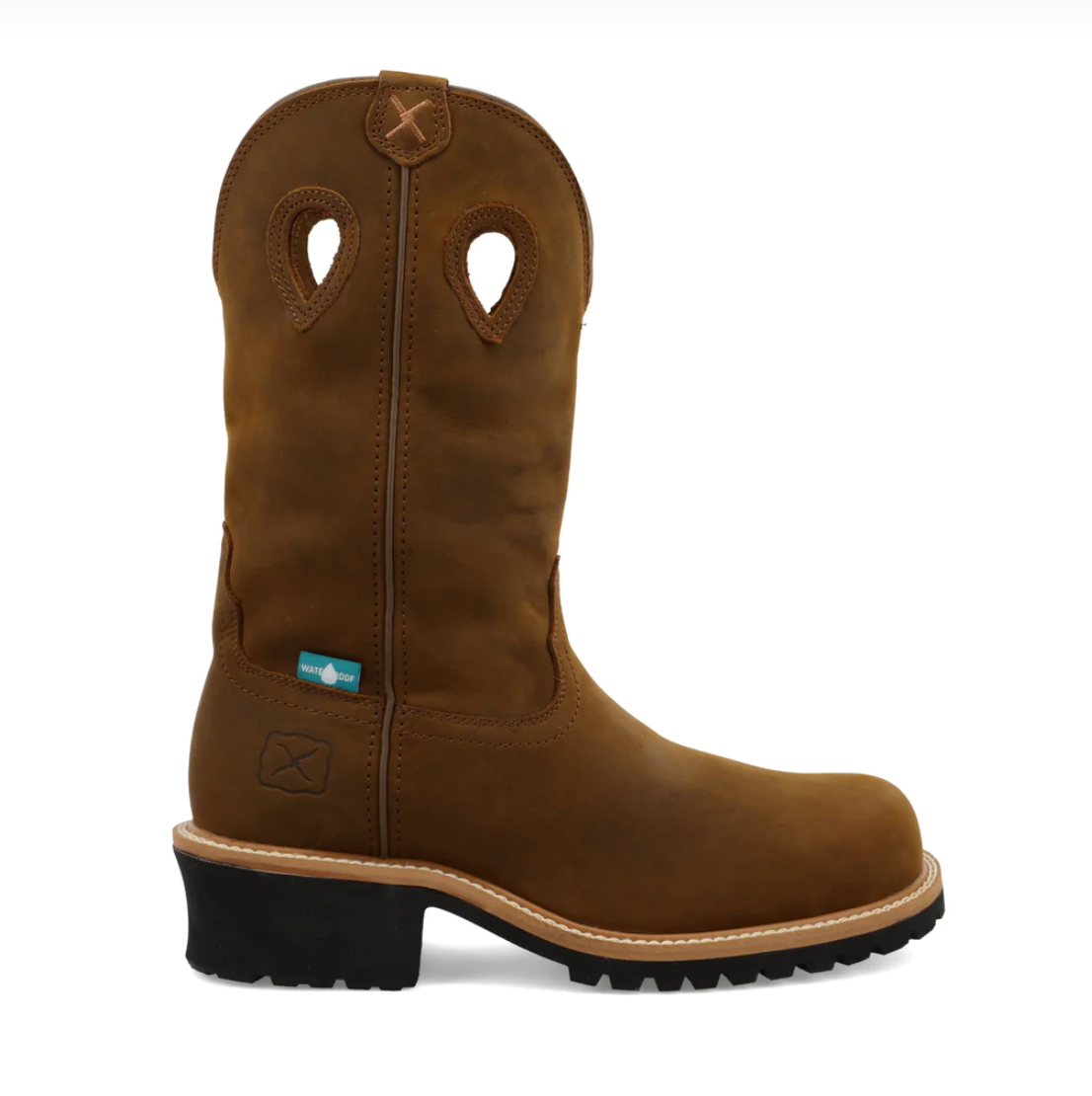 Men's 12" Pull-On Logger Boot - OLD FORT WESTERN